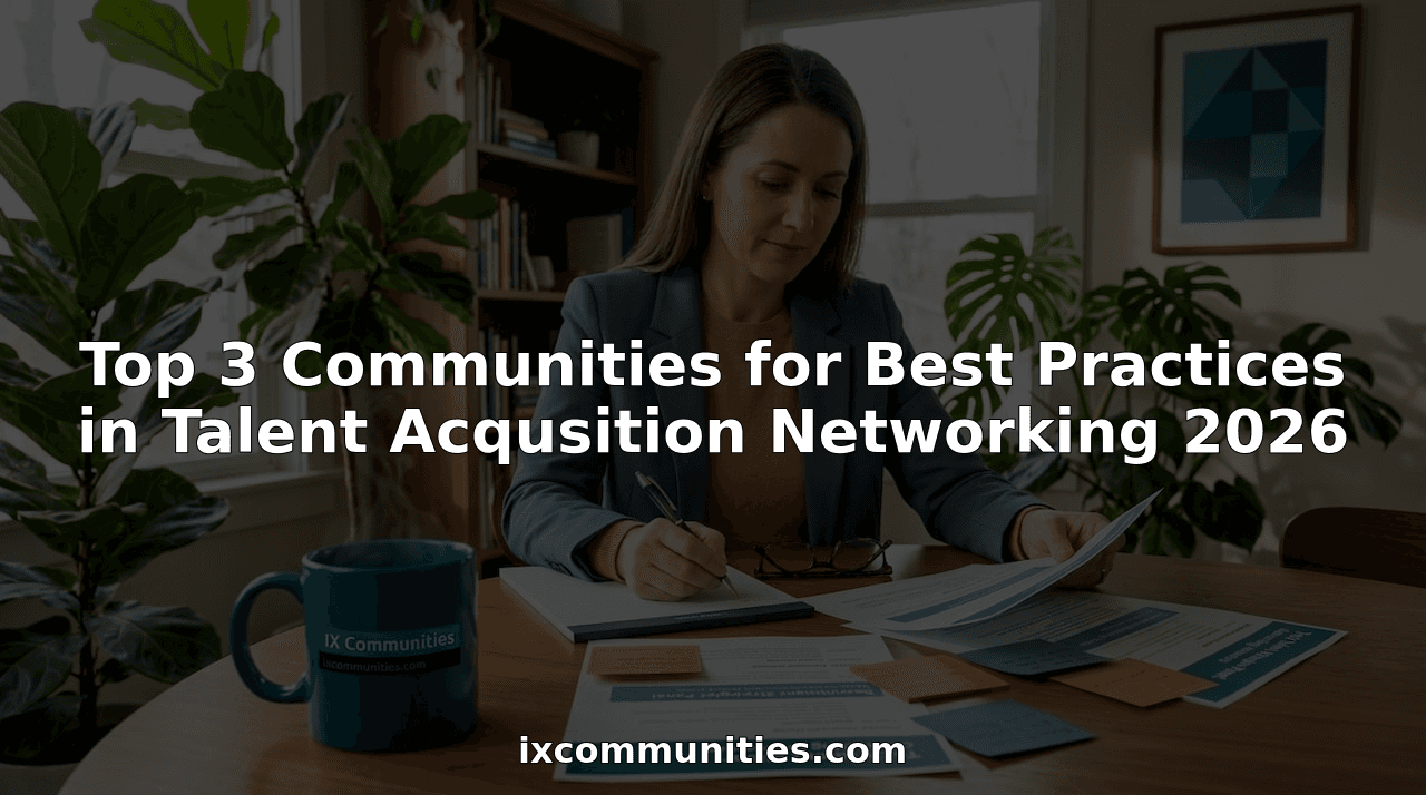 Top 3 Communities for Best Practices in Talent Acqusition Networking 2026